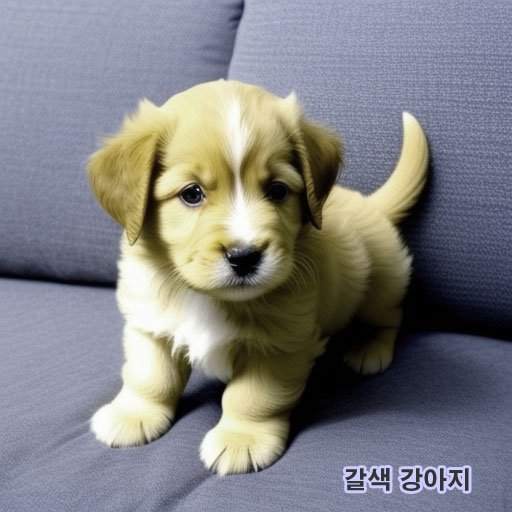 반려동물 갈색 강아지 소파 위에 있다 매우 귀엽고 작다